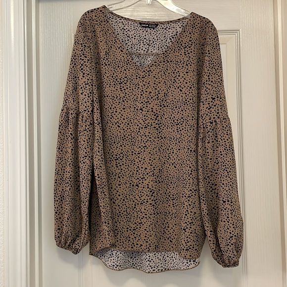 SHEIN Leopard Print Blouse Size S - Picture 1 of 9